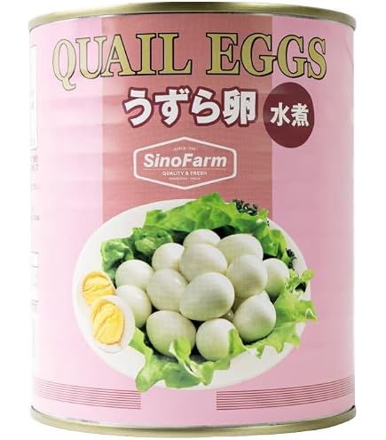 Amazon | うずら卵水煮缶詰 2号缶（50－55個） ＊内容量：850g；固形量